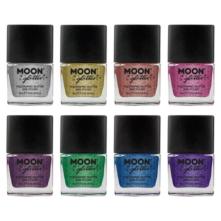 Moon Glitter Holographic Nail Polish Blue 14ml van Moon Creations koop je bij Partywinkel