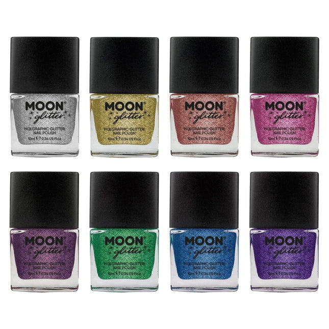 Moon Glitter Holographic Nail Polish Gold 14ml van Moon Creations koop je bij Partywinkel