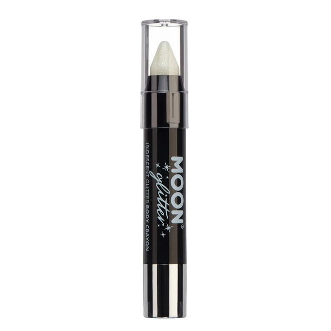 Moon Glitter Iridescent Body Crayons White 3.2g van Moon Creations koop je bij Partywinkel