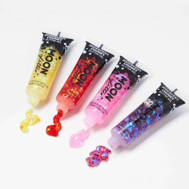 Moon Glitter Iridescent Chunky Glitter Gel Purple 12ml van Moon Creations koop je bij Partywinkel