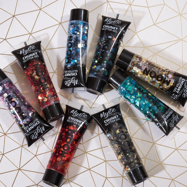 Moon Glitter Mystic Chunky Glitter Gel Galaxy 12ml van Moon Creations koop je bij Partywinkel
