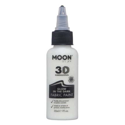 Moon Glow Glow in the Dark Fabric Paint Invisible 30ml van Moon Creations koop je bij Partywinkel