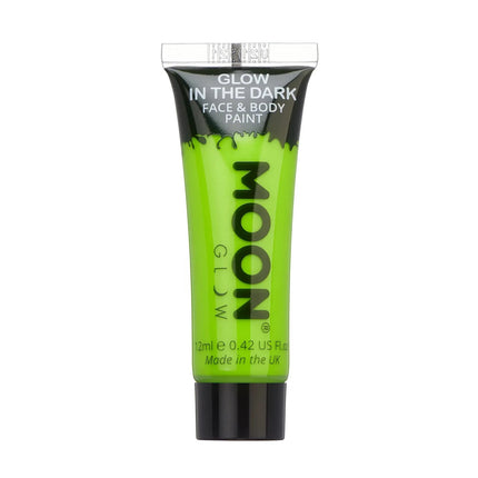 Moon Glow Glow in the Dark Face Paint Green 12ml van Moon Creations koop je bij Partywinkel