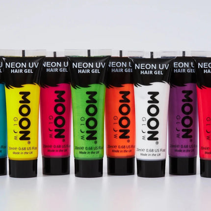 Moon Glow Neon UV Hair Gel Intense Pink 20ml van Moon Creations koop je bij Partywinkel