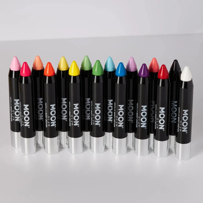 Moon Glow Pastel Neon UV Body Crayons Pastel Pink 3.2g van Moon Creations koop je bij Partywinkel