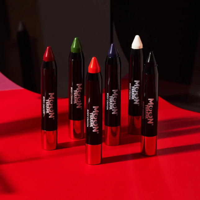 Moon Terror Halloween Body Crayons Blood Red 3.2g van Moon Creations koop je bij Partywinkel