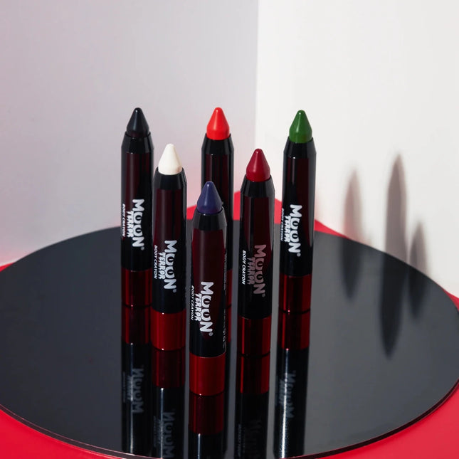 Moon Terror Halloween Body Crayons Midnight Black 3.2g van Moon Creations koop je bij Partywinkel