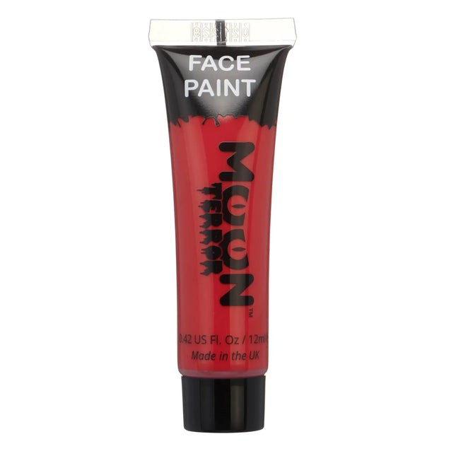 Moon Terror Halloween Face Paint Blood Red 12ml van Moon Creations koop je bij Partywinkel
