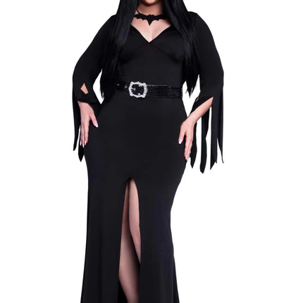 Morticia Jurk Zwart Dames Immortal Beauty Leg Avenue van Leg Avenue koop je bij Partywinkel