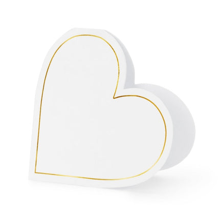 Naamkaartjes Hart 10st van Partydeco koop je bij Partywinkel