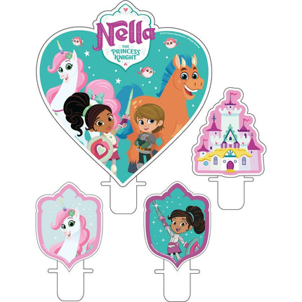 Nella The Princess Knight Kaarsjes 4st van Riethmueller koop je bij Partywinkel