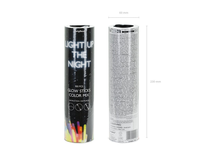 Neon 80S Accessoireset 20cm 100st van Partydeco koop je bij Partywinkel