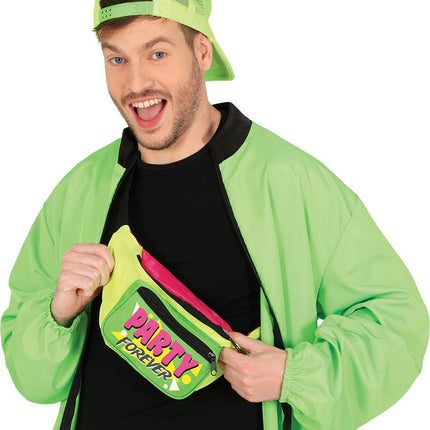 Neon 80S Heuptasje Groen van Fiestas Guirca koop je bij Partywinkel