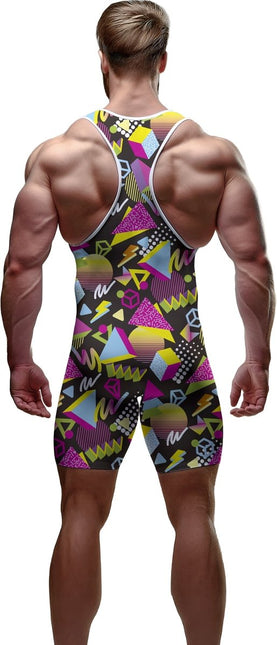 Neon 80S Jumpsuit Heren van Fiestas Guirca koop je bij Partywinkel