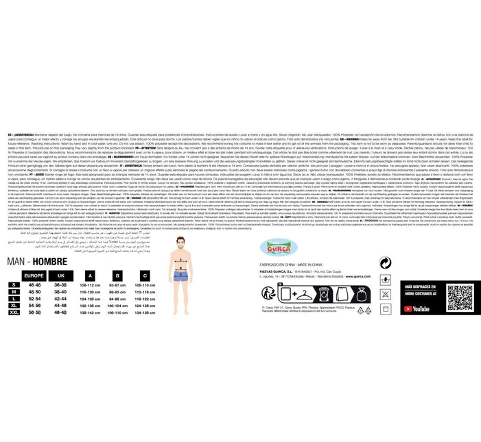 Neon 80S Kostuum Gekleurd Heren van Fiestas Guirca koop je bij Partywinkel