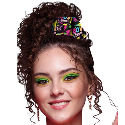 Neon 80S Scrunchie van Fiestas Guirca koop je bij Partywinkel