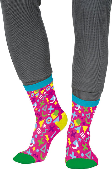 Neon 80S Sokken Roze van Fiestas Guirca koop je bij Partywinkel