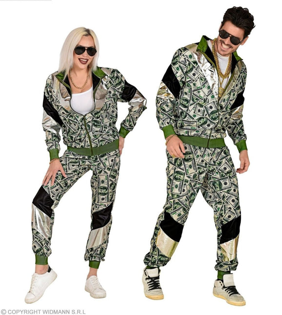 Neon 80S Trainingspak Fout Dollar van Widmann koop je bij Partywinkel