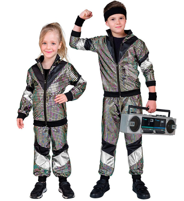 Neon 80S Trainingspak Fout Holografisch Kind van Widmann koop je bij Partywinkel