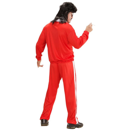 Neon 80S Trainingspak Fout Rood Heren van Widmann koop je bij Partywinkel