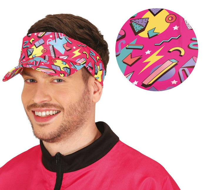 Neon 80S Zonneklep Roze van Fiestas Guirca koop je bij Partywinkel