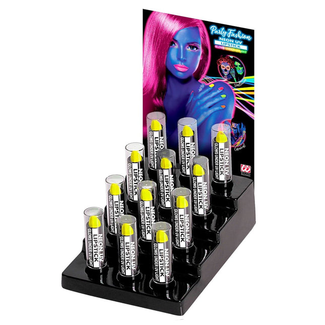 Neon Gele Lippenstift van Widmann koop je bij Partywinkel