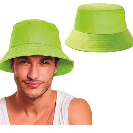 Neon Groene Bucket Hat van Fiestas Guirca koop je bij Partywinkel