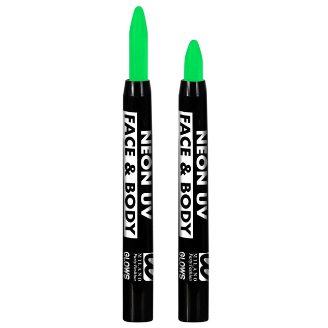 Neon Groene Schmink Potlood Glow In The Dark 3,5ml van Widmann koop je bij Partywinkel