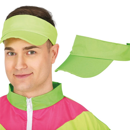 Neon Groene Zonneklep van Fiestas Guirca koop je bij Partywinkel