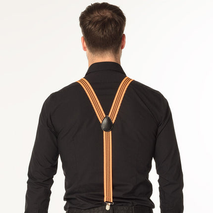 Neon Oranje Bretels Ruches van Boland koop je bij Partywinkel