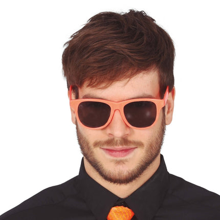 Neon Oranje Bril van Fiestas Guirca koop je bij Partywinkel