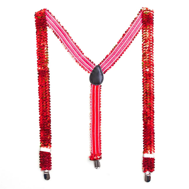 Neon Pailletten Bretels 2,5cm van VDV Benefit koop je bij Partywinkel