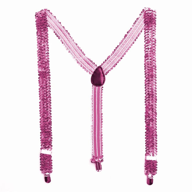 Neon Pailletten Bretels 2,5cm van VDV Benefit koop je bij Partywinkel