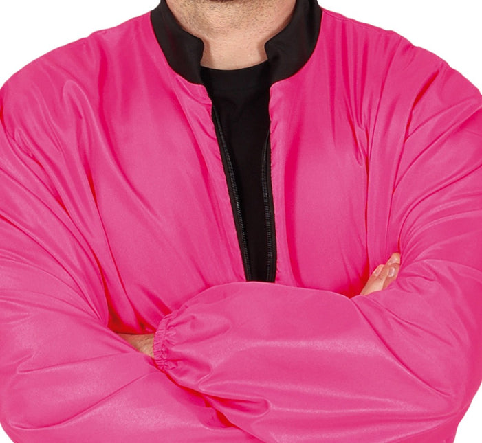 Neon Roze Trainingspak Fout Heren 2 delig van Fiestas Guirca koop je bij Partywinkel