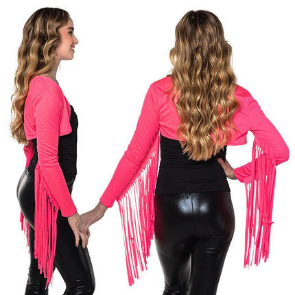 Neon Vest Roze Franjes van Boland koop je bij Partywinkel