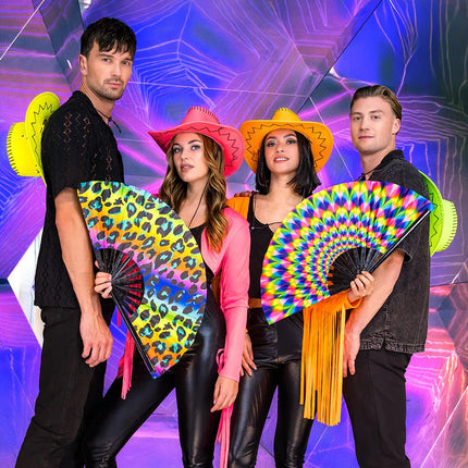 Neon Vest Roze Franjes van Boland koop je bij Partywinkel