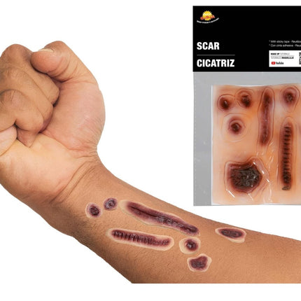 Nep Wond Litteken Set Deluxe 7st van Fiestas Guirca koop je bij Partywinkel