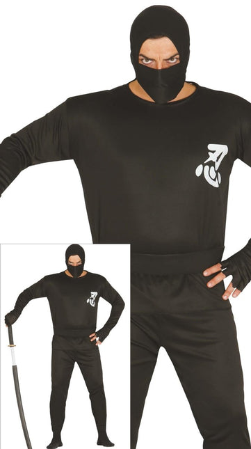 Ninja Kostuum Heren Zwart L van Fiestas Guirca koop je bij Partywinkel