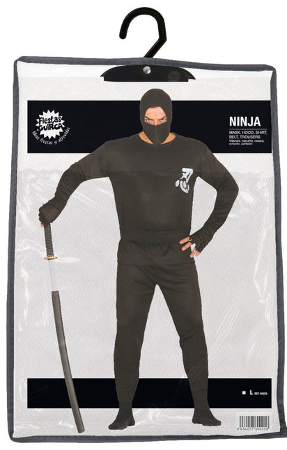 Ninja Kostuum Heren Zwart L van Fiestas Guirca koop je bij Partywinkel