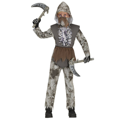 Ninja Kostuum Kind Grijs van Fiestas Guirca koop je bij Partywinkel