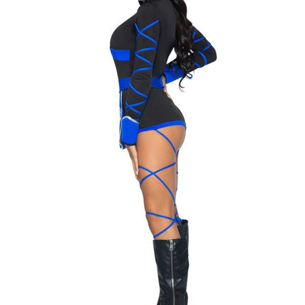 Ninja Pak Blauw Dames Bodysuit Leg Avenue van Leg Avenue koop je bij Partywinkel