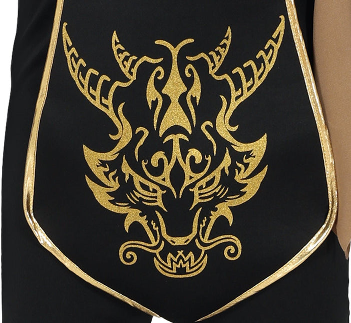 Ninja Pak Zwart Goud Meisje van Fiestas Guirca koop je bij Partywinkel