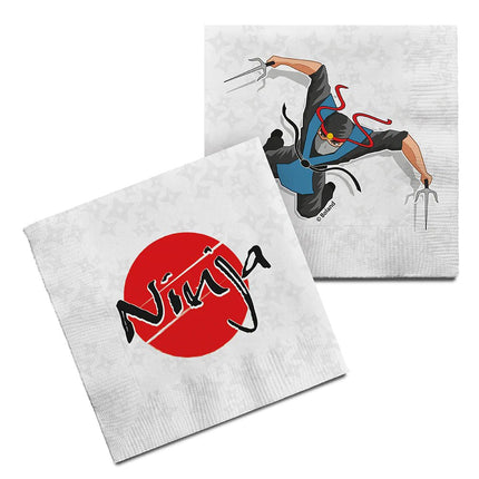 Ninja Servetten 33cm van Boland koop je bij Partywinkel