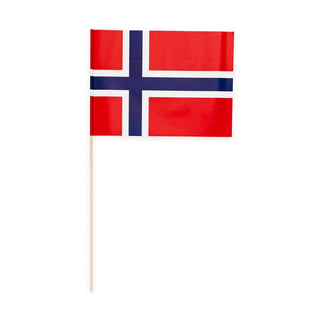 Noorwegen Vlag 10st van WeFiesta koop je bij Partywinkel