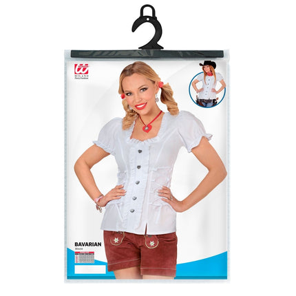Oktoberfest Blouse Wit Dames van Widmann koop je bij Partywinkel