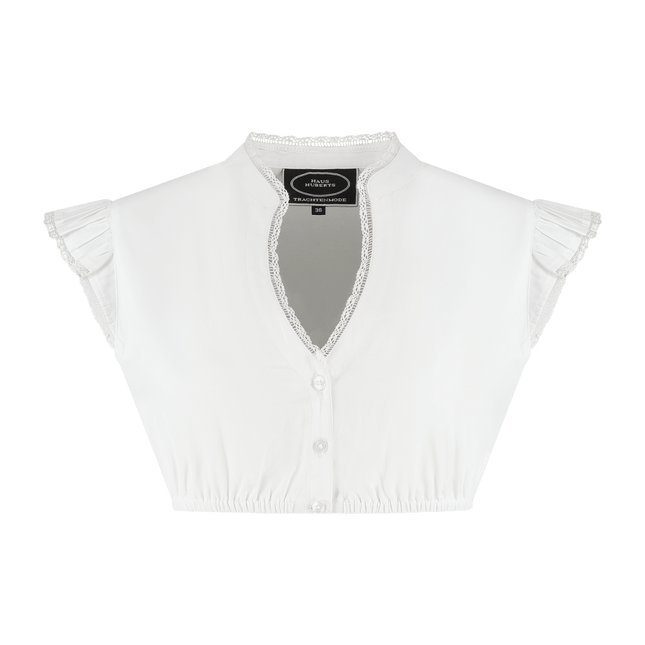 Oktoberfest Blouse Wit Dames Vleugelmouw van Haus Huberts koop je bij Partywinkel