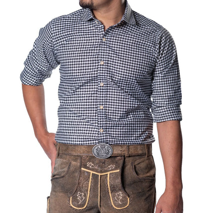 Oktoberfest Blouse Zwart Heren van Partychimp koop je bij Partywinkel