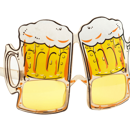 Oktoberfest Bril Bierpul Geel van Partychimp koop je bij Partywinkel