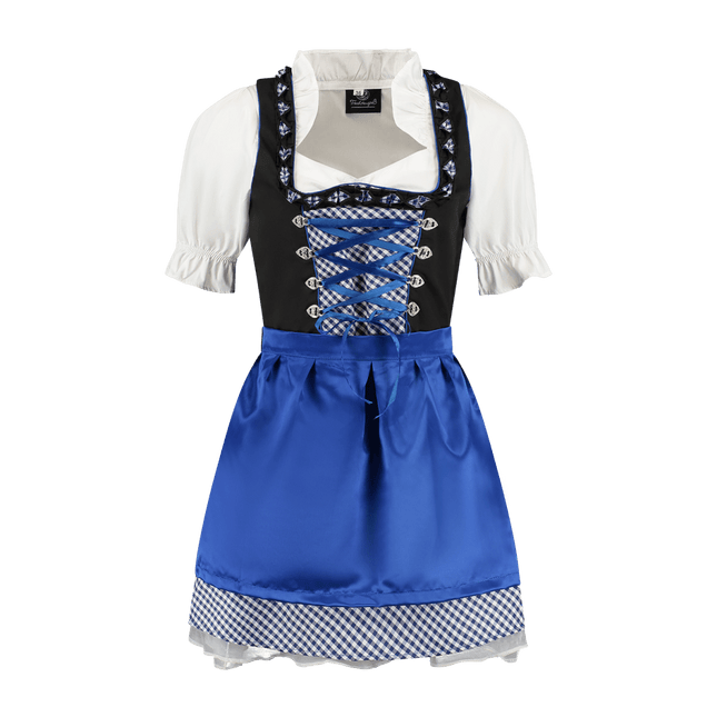 Oktoberfest Dirndl Jurk Oktoberfest Rood Wit Dames Geruit van Haus Huberts koop je bij Partywinkel