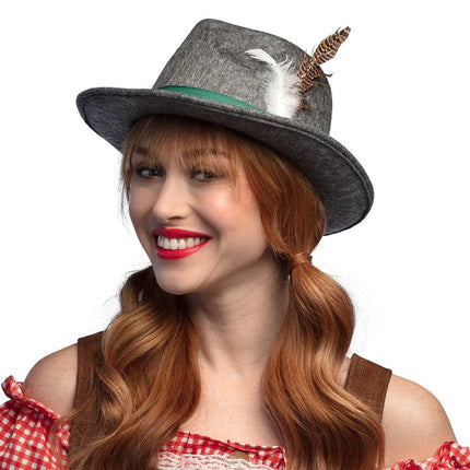 Oktoberfest Hoed Tiroler Grijs van Boland koop je bij Partywinkel